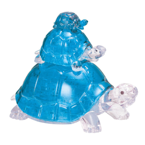 3D Turtles Blue Crystal Puzzle