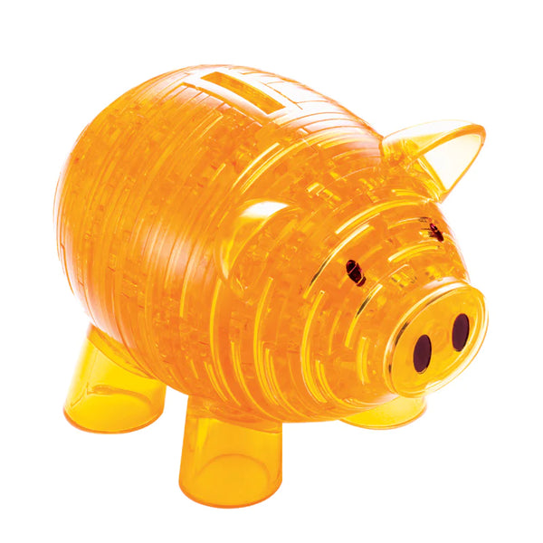 3D Golden Piggy Bank Puzzle