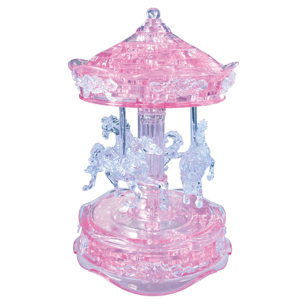 3D PINK CAROUSEL CRYSTAL PUZZLE