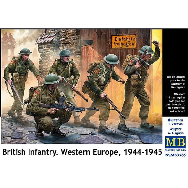 3585 1/35 British Infantry. Western Europe. 19441945 NEW! Plastic Model Kit