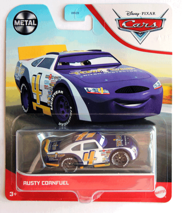 Disney Pixar Cars 3 DieCast Singles Cars Diecast Rusty Cornfuel OG Tow Cap