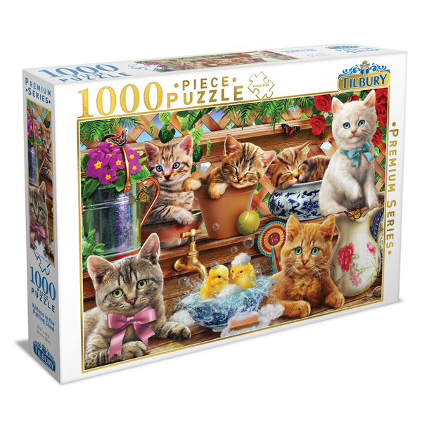 1000pc Kittens in Potting Shed