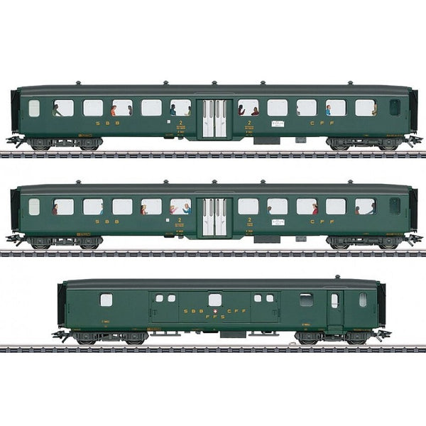 HO D96 Express TrainPassenger Car Set 2