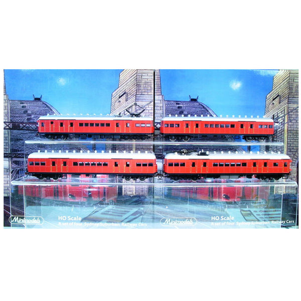 HO Sydney Suburban Tulloch 4 Car  Set Tuscan Livery