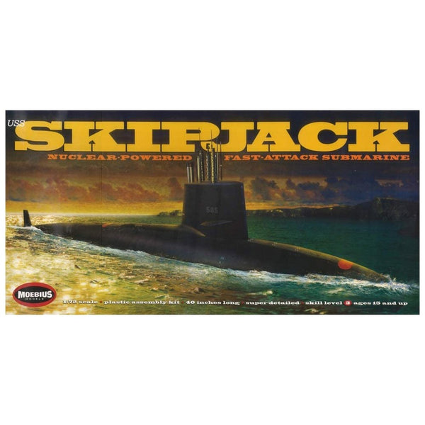 1400 1/72 USS Skipjack Plastic Model Kit