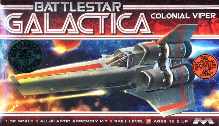 Moebius - Moebius 940 Battlestar Galactica Original MKI Viper Plastic Model Kit