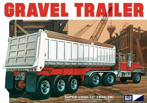 823 1/25 3 Axle Gravel Trailer Plastic Model Kit