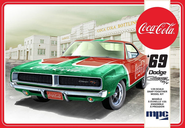 919M 1/25 1969 Dodge Charger RT Coca Cola Snap Plastic Model Kit