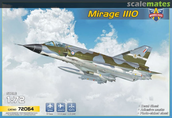 72064 1/72 Mirage IIIO Plastic Model Kit  Aus Decals