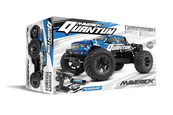 MV150100 Quantum MT 1/10 4WD Brushed Electric Monster Truck Black/Blue