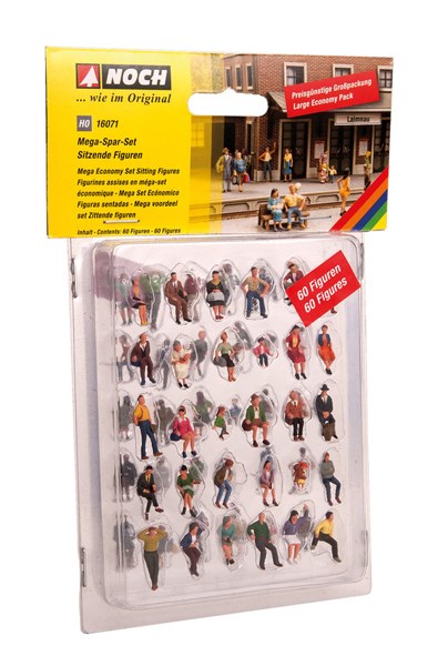 HO Mega Economy Figure Set Sitting60