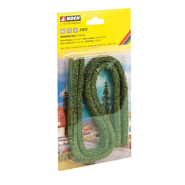 Noch - Hedges (Light Green) 15x8mm, 50cm (2pc)