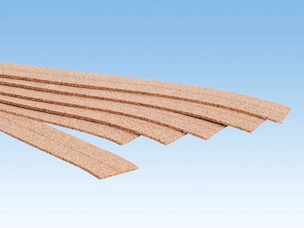 Noch - Cork Trackbed (6pcs) (3mm 4.4cm x 50cm)