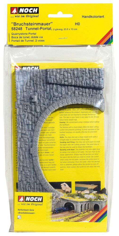 Noch - HO Quarrystone Portal (Dbl) 23.5x13cm