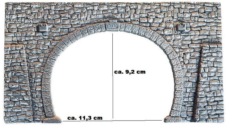 Noch - HO Quarrystone Portal (Dbl) 23.5x13cm