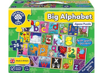 26pc Big Alphabet Jigsaw with Poster