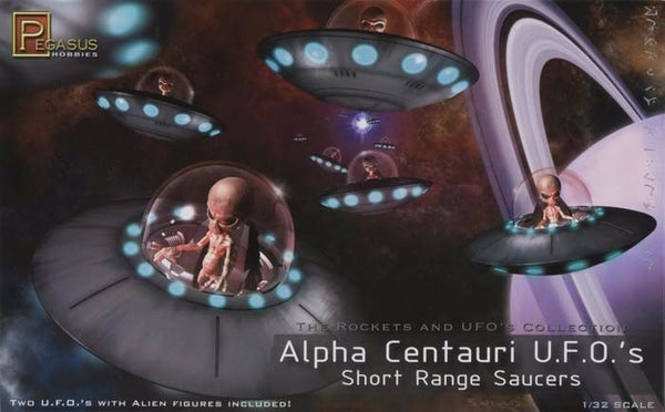 9102 1/72 Alpha Centauri U.F.O.s 2 per pack