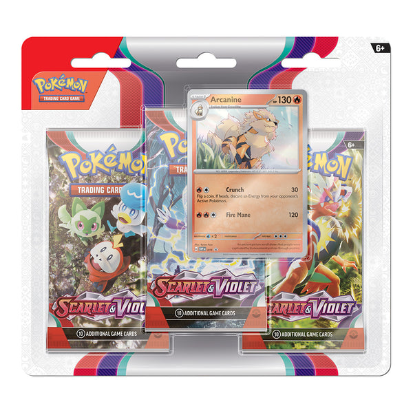 TCG Scarlet & Violet 1 Three Booster Blister