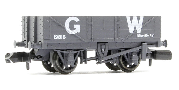 N RTR 9ft 5 Plank Open Wagon GWR Grey