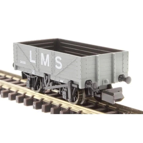 N RTR 9ft 5 Plank Open Wagon LMS Grey