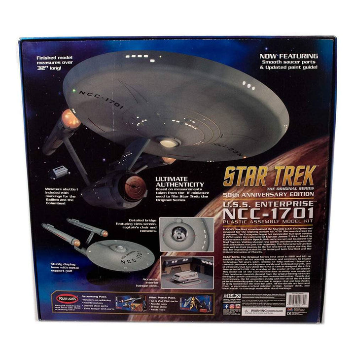 Polar Lights - Polar Lights 938 1/350 Star Trek TOS Enterprise 50th Anniversary Edition Plastic Model Kit