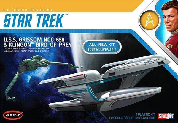 Polar Lights - Polar Lights 957M 1/1000 Star Trek U.S.S. Grissom / Klingon BoP (2-pack) Plastic Model Kit