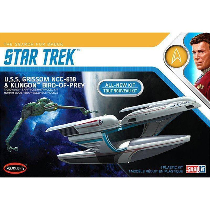 Polar Lights - Polar Lights 957M 1/1000 Star Trek U.S.S. Grissom / Klingon BoP (2-pack) Plastic Model Kit