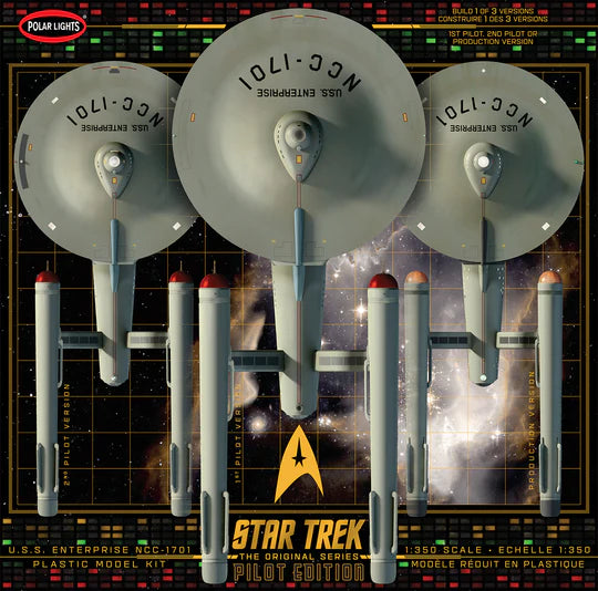 Polar Lights 1/350 Star Trek TOS U.S.S. Enterprise w/Pilot Edition Parts Plastic Model Kit