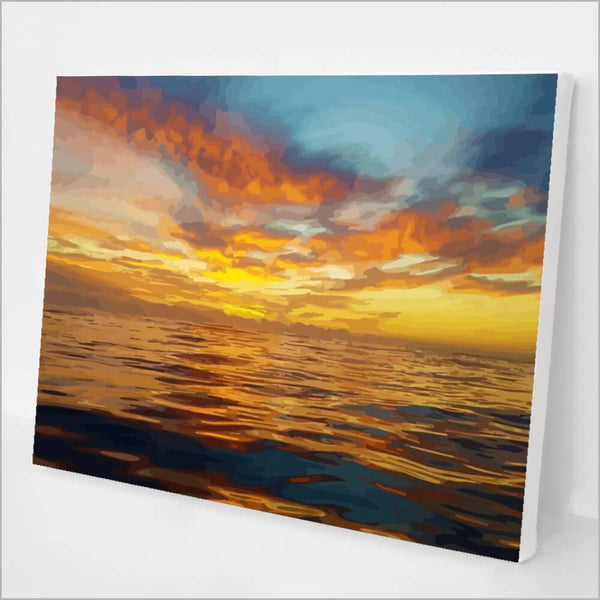 Paint by Numbers Kit Ocean Sunrise