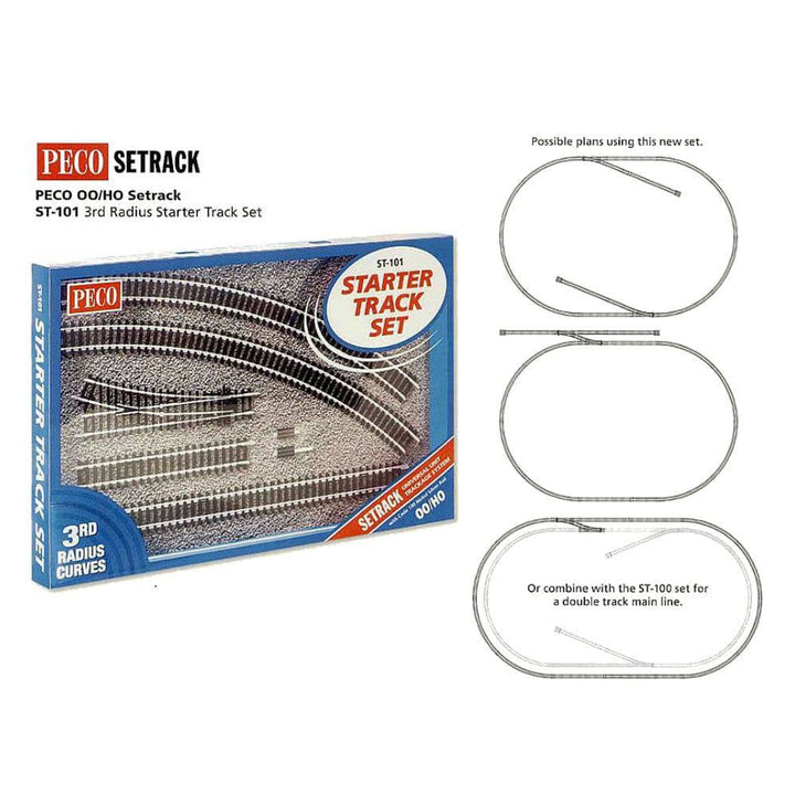 Peco - HO/OO 3rd Radius Setrack Starter Set