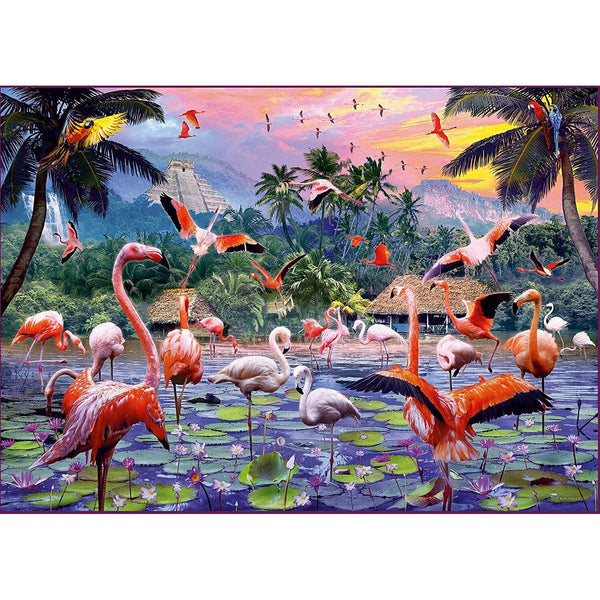 1000pc Pink Flamingos