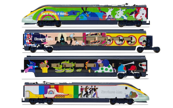 OO Eurostar Class 373 Set 3005/3006  Yellow Submarine Train Pack Era 9