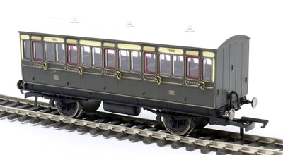 HO GWR 4 WHEEL COACH 3RD CLASS 1882  ERA 2/3