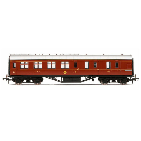 Hornby - LMS Corridor Brake 3rd Cl.Crimson Lake