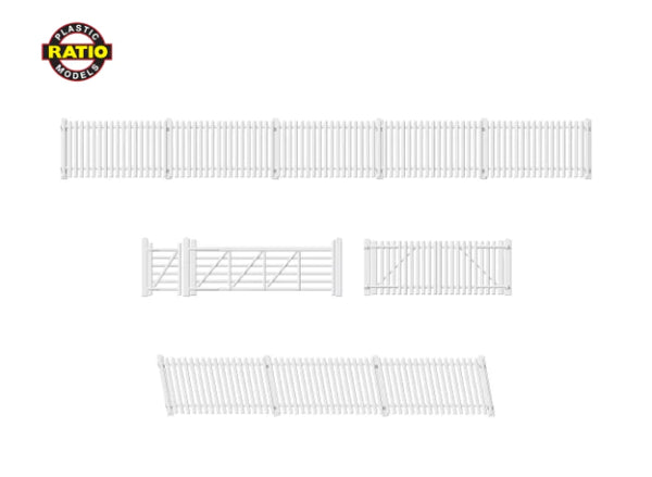 OO Ratio GWR Station Fencing White