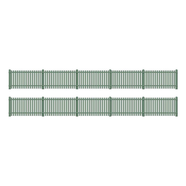 OO Ratio Picket Fencing Green Straight Only