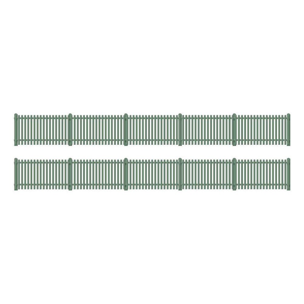 OO Ratio Picket Fencing Green Straight Only