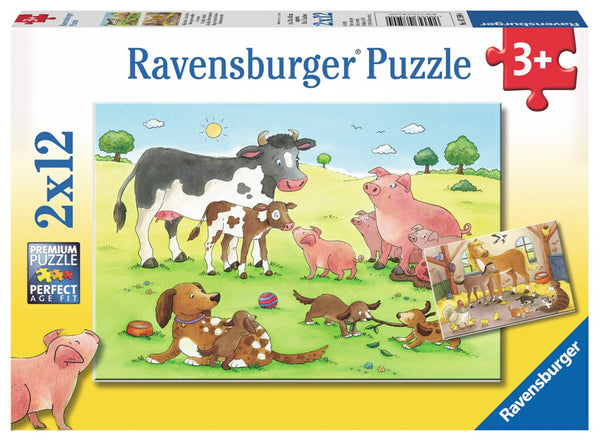 2x12pc Animals Children Puzzle