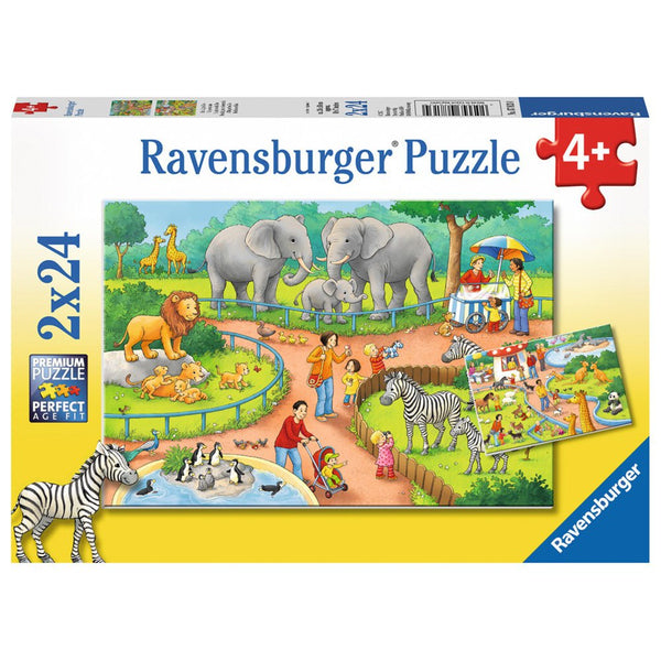 2x24pc A Day at the Zoo Puzzle