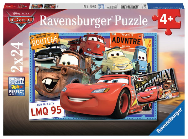 2x24pc Disney Two Cars Puzzle