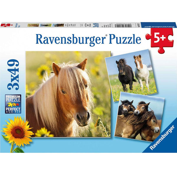 3x49pc Loving Horses Puzzle