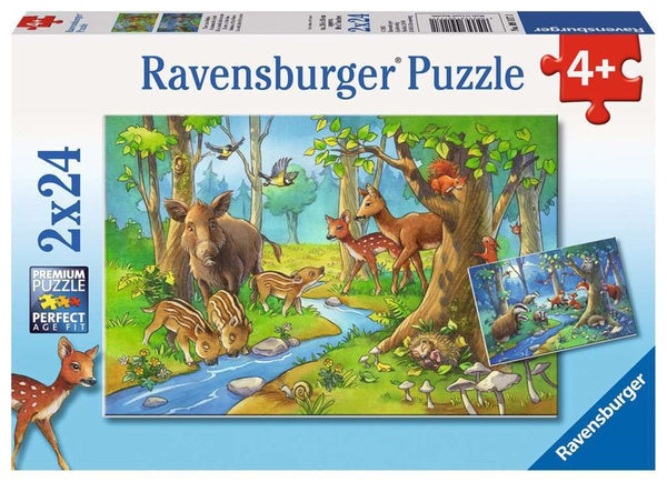 2x24pc Cute Forest Animals Puzzle