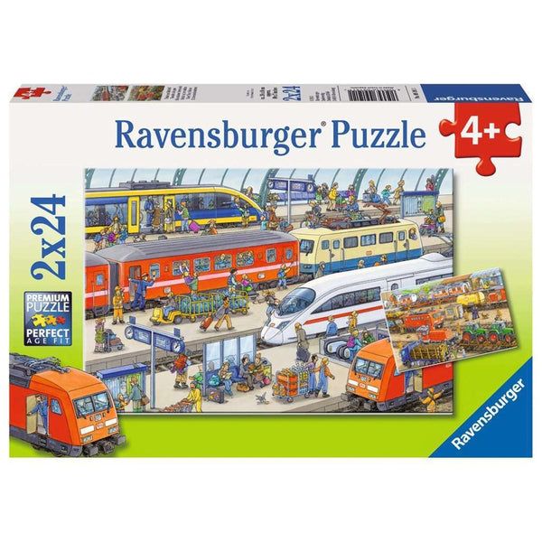 2x24pc Busy Train Station Puzzle