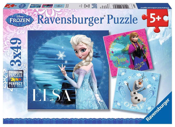 3x49pc Disney Frozen Elsa Anna Olaf  Puzzle