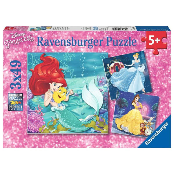 3x49pc Disney Princesses Adventure