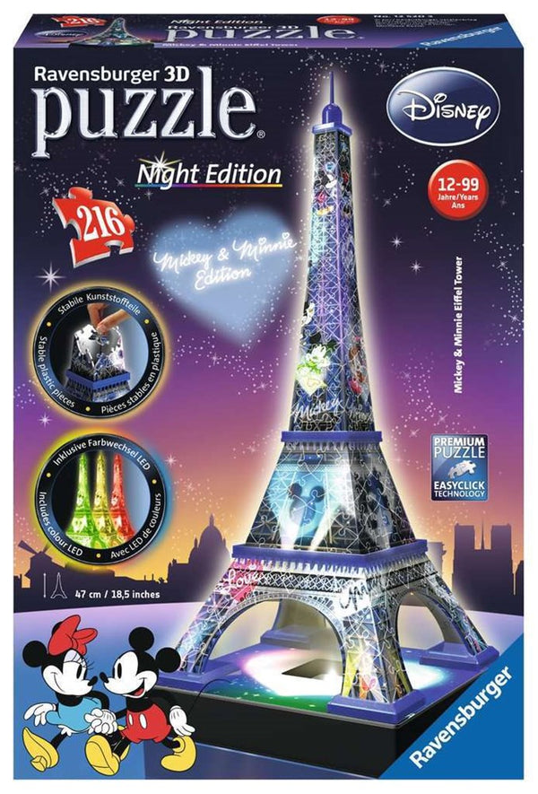 216pc Mickey Minnie Eiffel Tower 3D Build