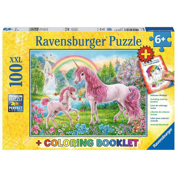 100pc Magical Unicorns w/ Coloring Book