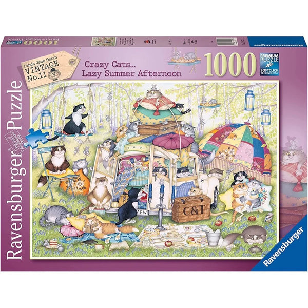 1000pc Crazy Cats the Good Life