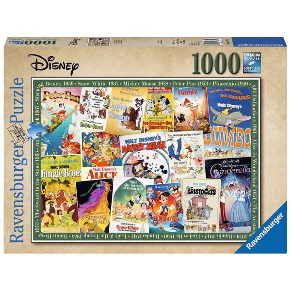 1000pc Disney Vintage Movie Posters Puzzle