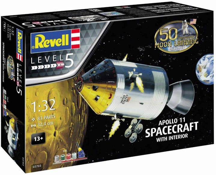 Revell - 1/32 Apollo 11 Spacecraft w/ Interior (50th Anniversary Moon Landing)